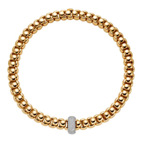 FOPE Luna Halskette mit Pavé Diamanten (Ref: 52107CX_PB_G_XBX_040)