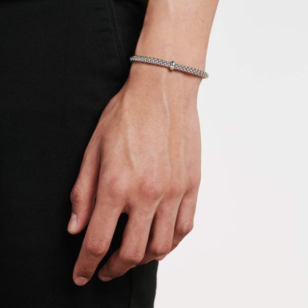 FOPE Solo Flex'it Armband mit schwarzen Brillanten (Ref: 01M06BX_BN_B_XBX_0XS)