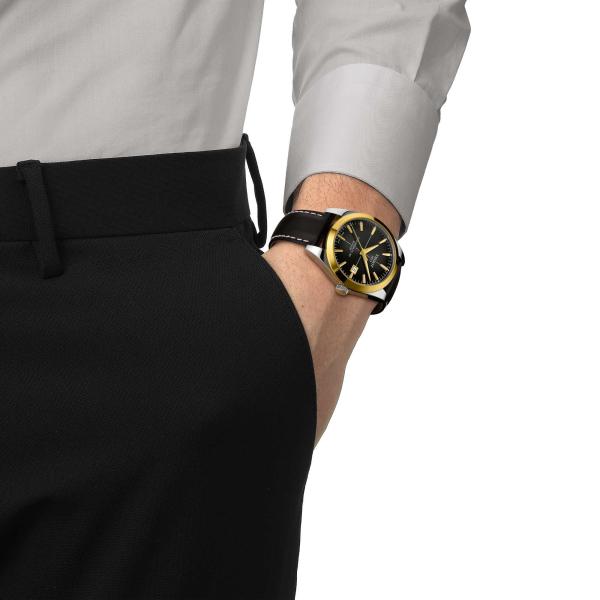 Tissot Gentleman Powermatic 80 Silicium 18K Goldlünette (Ref: T927.407.46.061.01)
