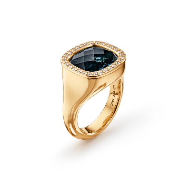 Ole Lynggaard Copenhagen Cushion Ring (Ref: A2840-403)