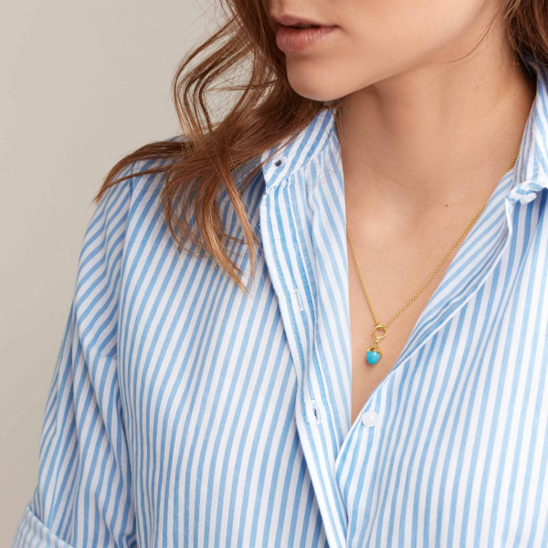 Tamara Comolli MIKADO Flamenco Anhänger mit Türkis (Ref: P-MFL-Tur-yg)