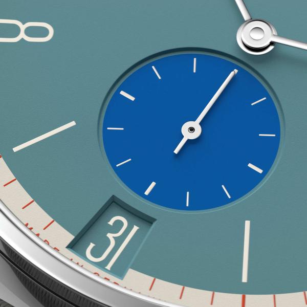 NOMOS Glashütte Tangente 38 Datum Super Sardine  (Ref: 179.S16)