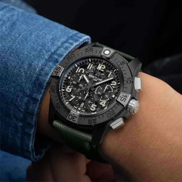 Breitling Super Avenger B01 Chronograph 46 Night Mission (Ref: SB0148101B1X1)