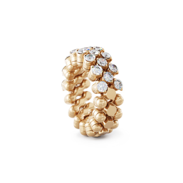 Serafino Consoli Brevetto Multi-Size Ring (Ref: RMS 3H7 RG WD)