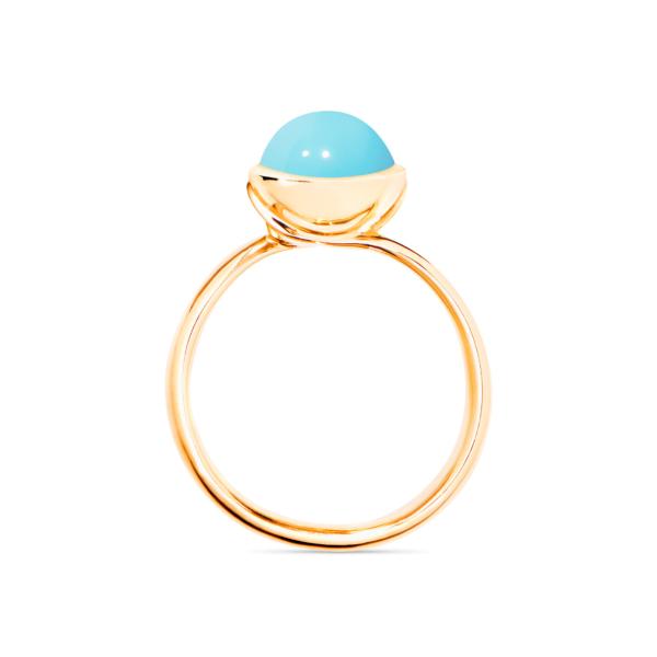Tamara Comolli BOUTON Ring small Türkis (Ref: R-BOU-s-Tur-yg)
