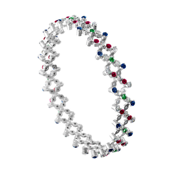 Serafino Consoli Serafino Multi-Size Ring und Armband (Ref: S.RB 5FI4 WG WD BS R T MC)