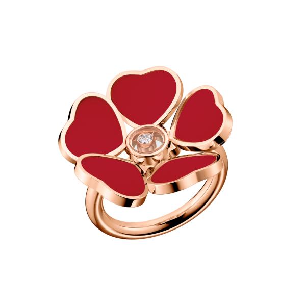 Chopard Happy Hearts Flowers Ring (Ref: 82A085-5800)