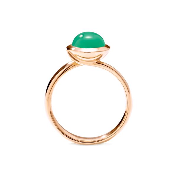 Tamara Comolli BOUTON Ring small Chrysoprase (Ref: R-BOU-s-Chry-rg)