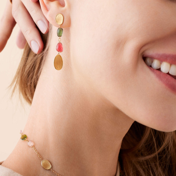 Marco Bicego Lunaria Color Ohrringe (Ref: OB1901-AB TM01 Y)