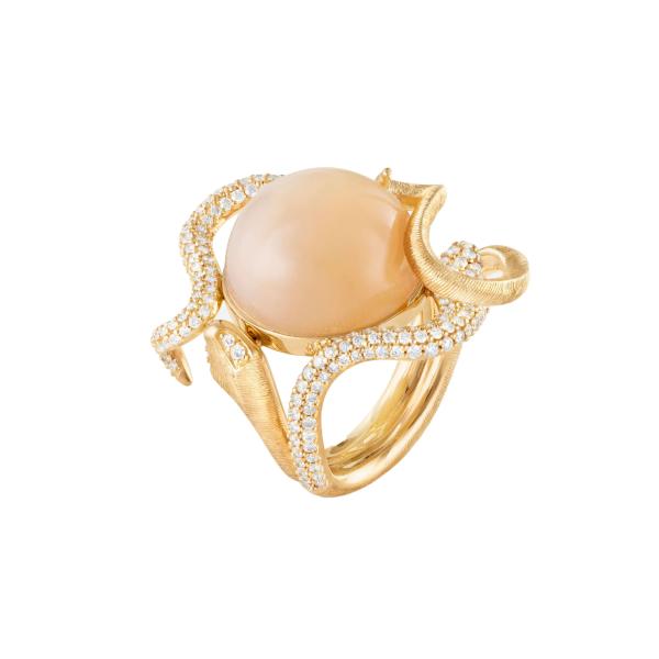 Ole Lynggaard Copenhagen Snakes Ring Pavé (Ref: A2962-404)