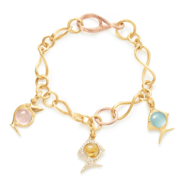 Ole Lynggaard Copenhagen Young Fish Charm mit Diamant-Pavé (Ref: A3264-401)