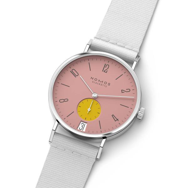 NOMOS Glashütte Tangente 38 Datum Bubblegum  (Ref: 179.S7)