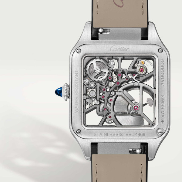 Cartier Santos-Dumont skelettiert mit Mikrorotor (Ref: WHSA0044)