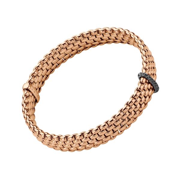 FOPE Panorama Flex'it Armband mit schwarzen Diamanten (Ref: 58604BX_BN_R_X1X_0XS)