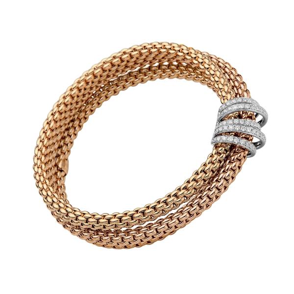 FOPE Solo Flex'it Armband mit Pavébesatz (Ref: 65106BX_PB_R_XBX_00S)