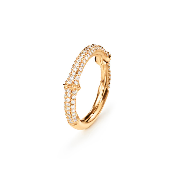 Ole Lynggaard Copenhagen Nature Ring IV mit Diamant-Pavé (Ref: A2690-401)