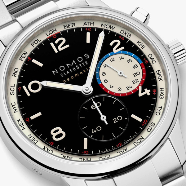 NOMOS Glashütte Club Sport Neomatik Weltzeit Dark (Ref: 793.SB)