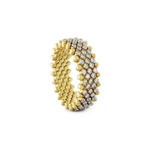Serafino Consoli Brevetto Multi-Size Ring (Ref: RMS 7M2 YG WD)