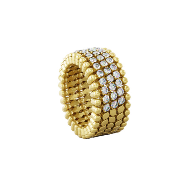 Serafino Consoli Serafino Multi-Size Ring und Armreif (Ref: S.RB 5HM2 YG WD)