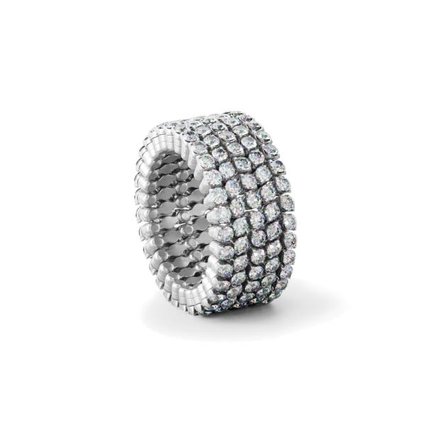 Serafino Consoli Brevetto Multi-Size Ring und Armband (Ref: S.RB 5F2 WG WD)