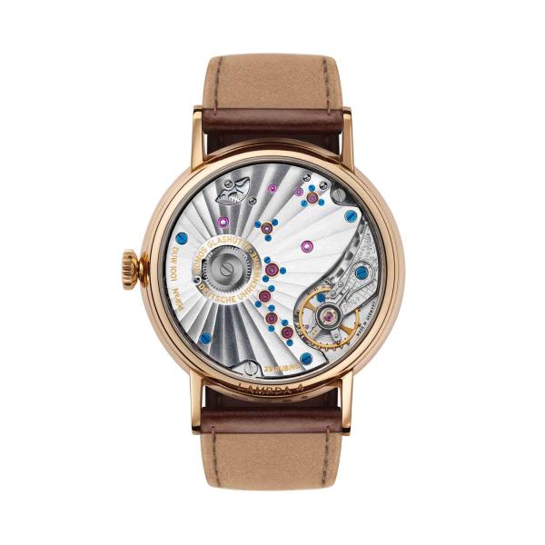 NOMOS Glashütte Lambda 39 Roségold mit gebläuten Zeigern (Ref: 953)