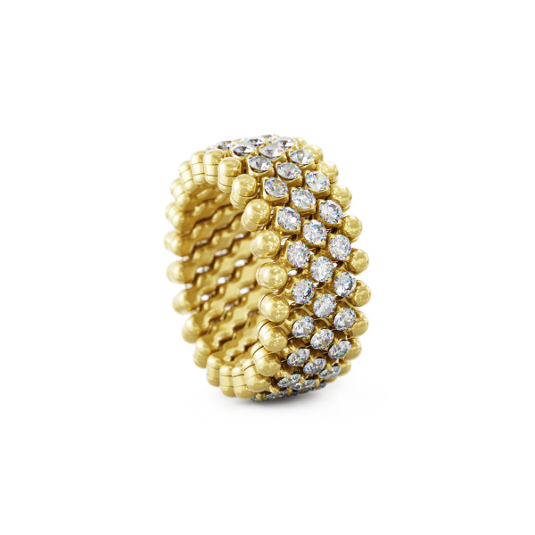 Serafino Consoli Brevetto Multi-Size Ring (Ref: RMS 5M2 YG WD)