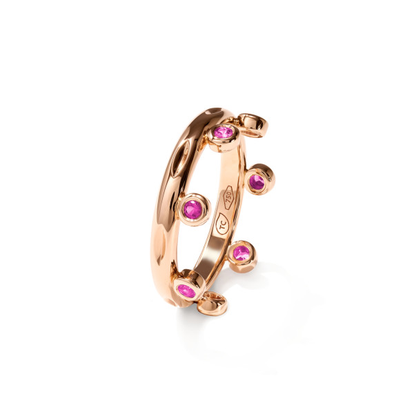 Tamara Comolli GYPSY Crown Brilliant Cut Ring 'Blush' (Ref: R-Gyp-C-Br-Blu-rg)