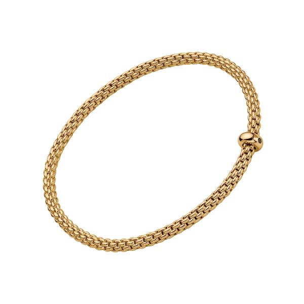 FOPE Prima Flex'it Armband mit schwarzen Brillanten (Ref: 01M08BX_BN_G_XGX_0XS)