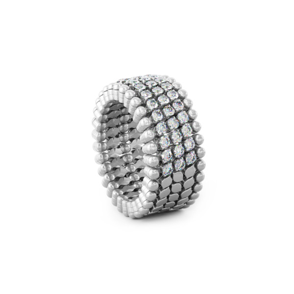 Serafino Consoli Serafino Multi-Size Ring und Armreif (Ref: S.RB 5HM2 WG WD)