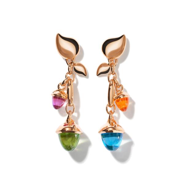 Tamara Comolli MIKADO Ohrringe Dangling 2 Acorns 'Candy' (Ref: E-M-d-2-Can-rg)