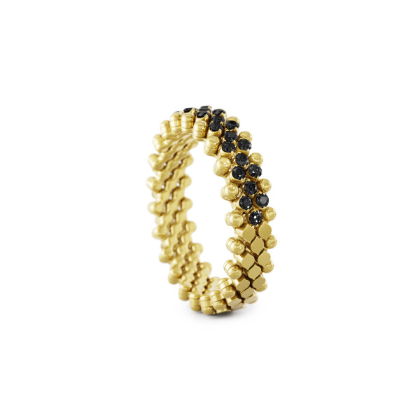 Serafino Consoli Brevetto Multi-Size Ring (Ref: RMS 5HM2 YG BD)