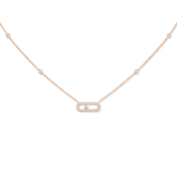 Messika Move Uno Pavé Halskette (Ref: 04708-PG)
