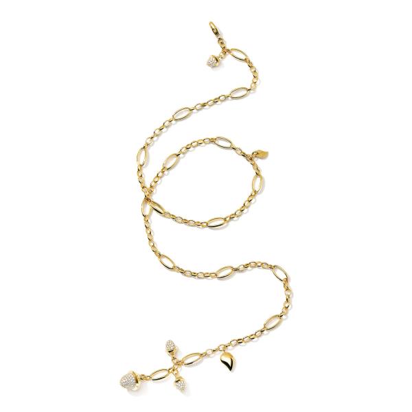 Tamara Comolli MIKADO Collier Delicate mit Diamond Pavé  (Ref: N-M-Del51-p-yg)
