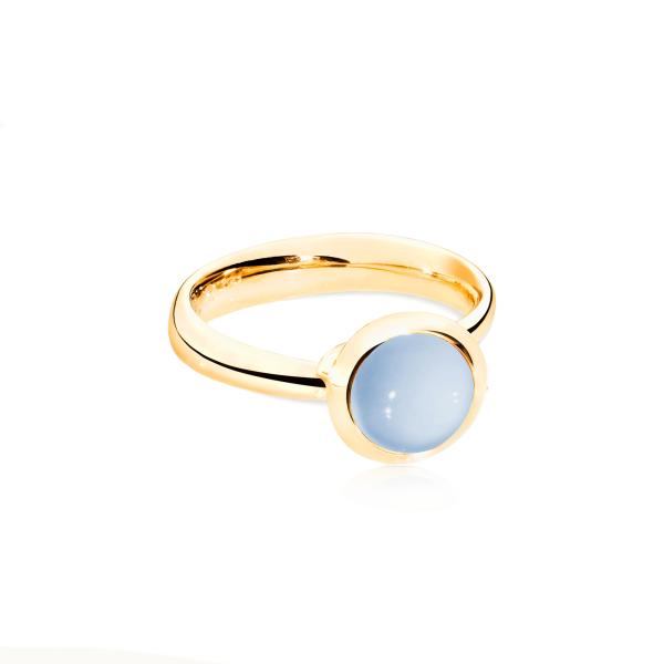 Tamara Comolli BOUTON Ring small Chalcedon (Ref: R-BOU-s-ChBl-yg)