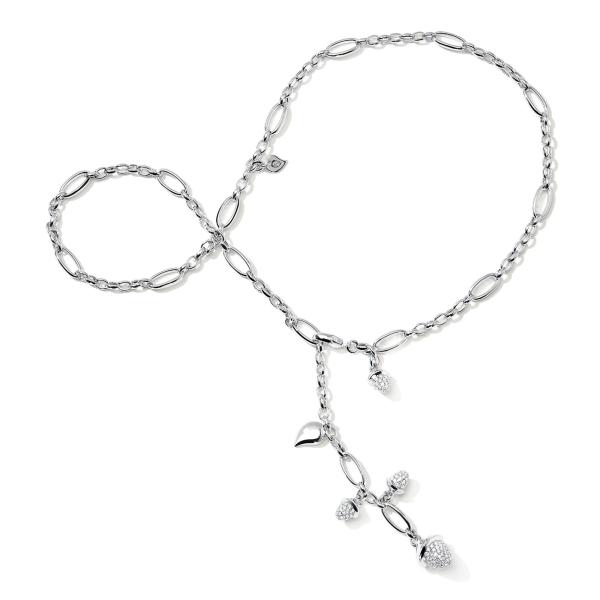 Tamara Comolli MIKADO Collier Delicate mit Diamond Pavé  (Ref: N-M-Del51-p-wg)
