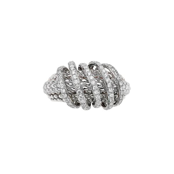 FOPE Solo Ring mit Diamanten ausgefaßt (Ref: 65106AX_PB_B_XBX_140)