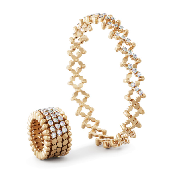 Serafino Consoli Serafino Ring Bracelet (Ref: S.RB 5HM4 RG WD)