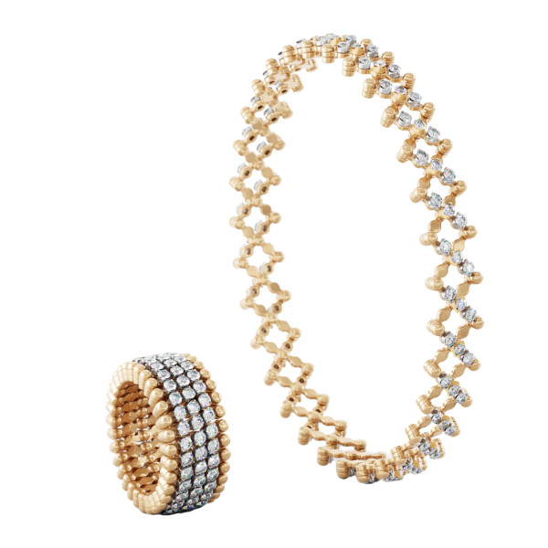 Serafino Consoli Serafino Multi-Size Ring und Armreif (Ref: S.RB 5M2 RWG WD)