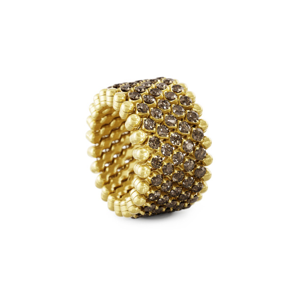 Serafino Consoli Brevetto Multi-Size Ring (Ref: RMS 7M2 YG BRD)
