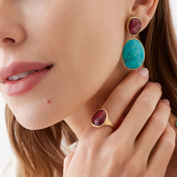 Marco Bicego Lunaria Color Ohrringe (Ref: OB1404 TULTUM Y)