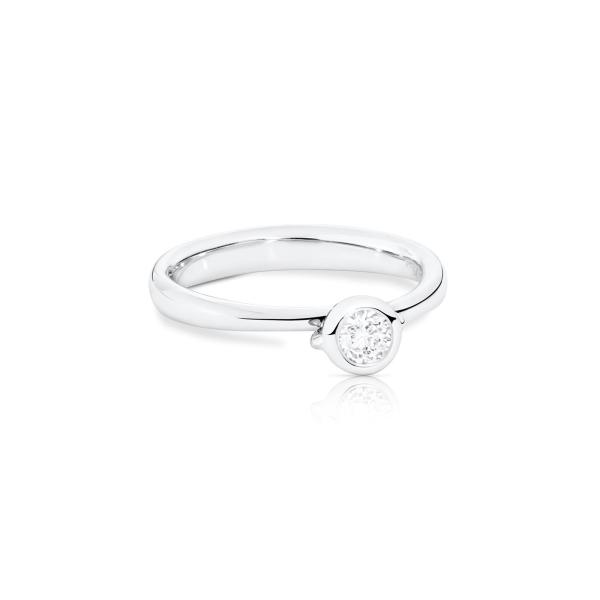 Tamara Comolli BOUTON Solitaire Ring (Ref: R-BOU-Sol-Cl-wg)