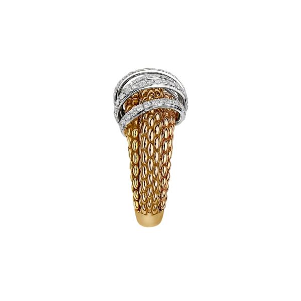 FOPE Solo Ring mit Diamanten ausgefaßt (Ref: 65106AX_PB_G_XBX_140)