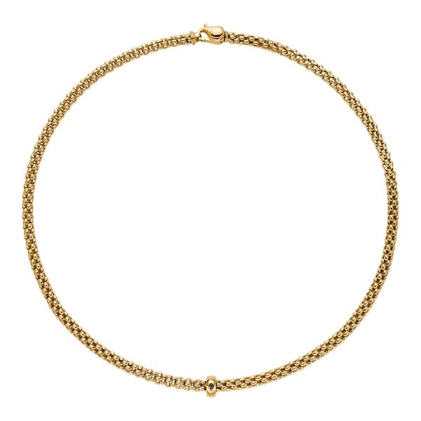 FOPE Solo Halskette mit schwarzen Diamanten (Ref: 62306CX_BN_G_XGX_043)