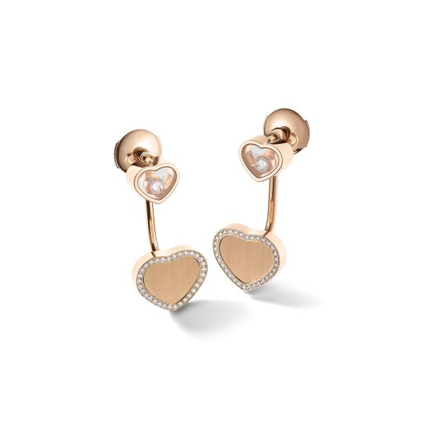 Chopard Happy Hearts Golden Hearts Ohrhänger (Ref: 83A007-5921)