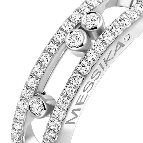 Messika Baby Move Classique Pavé Ring (Ref: 04683-WG)