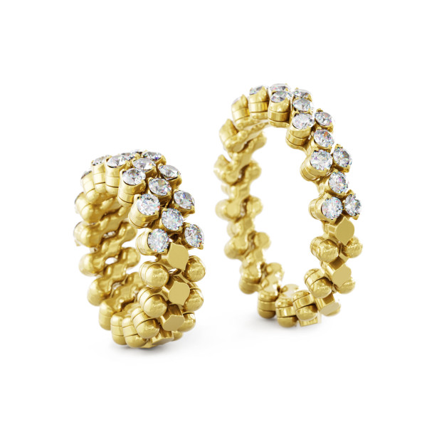 Serafino Consoli Brevetto Multi-Size Ring (Ref: RMS 3H7 YG WD)