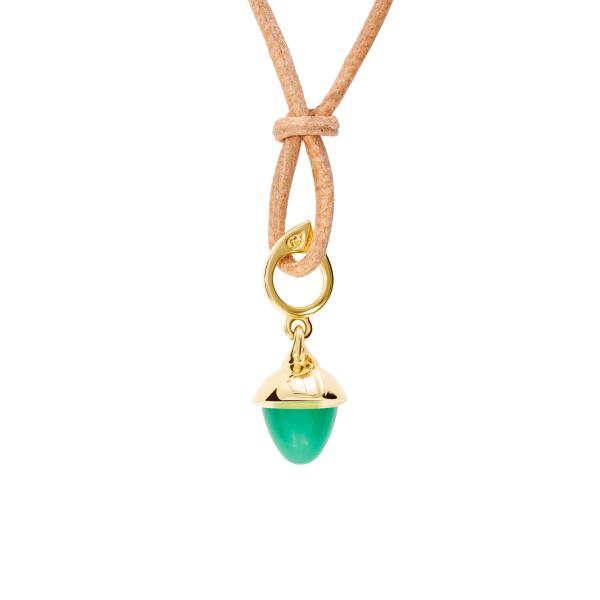 Tamara Comolli MIKADO Flamenco Anhänger Chrysoprase (Ref: P-MFL-Chry-yg)
