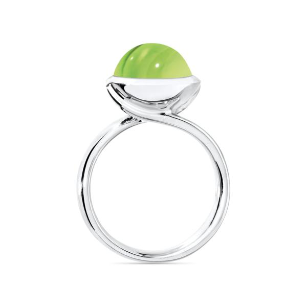 Tamara Comolli BOUTON Ring large Peridot (Ref: R-BOU-l-Per-wg)