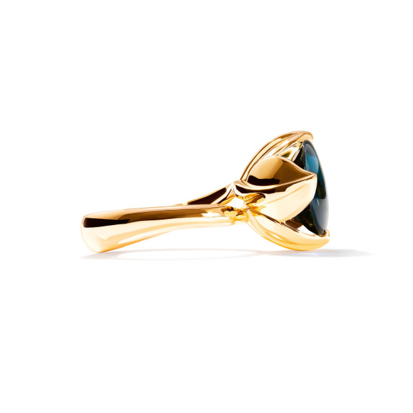 Tamara Comolli TULIP Ring Large mit London Topas (Ref: R-TUL-l-ToLo-yg)