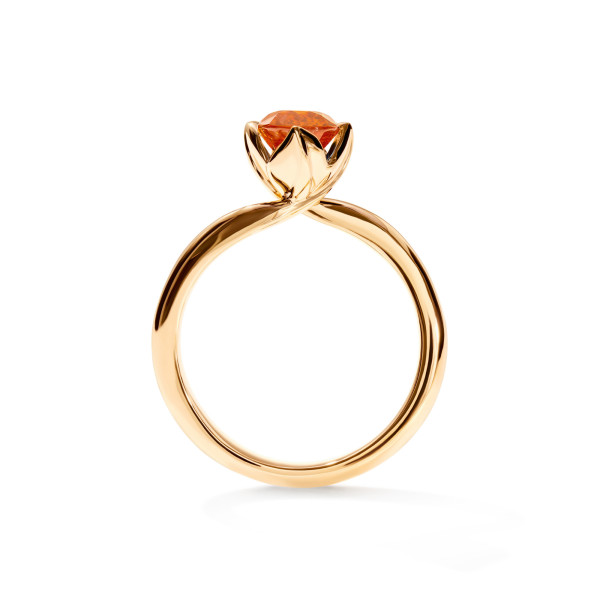Tamara Comolli TULIP Ring XS mit Mandarin Granat (Ref: R-TUL-xs-Man-yg)